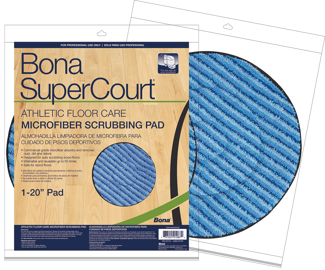 Bona ® Multi-Surface Floor Care Kit - Aluminum Handle, Washable Microfiber  Pad, for Residential Use