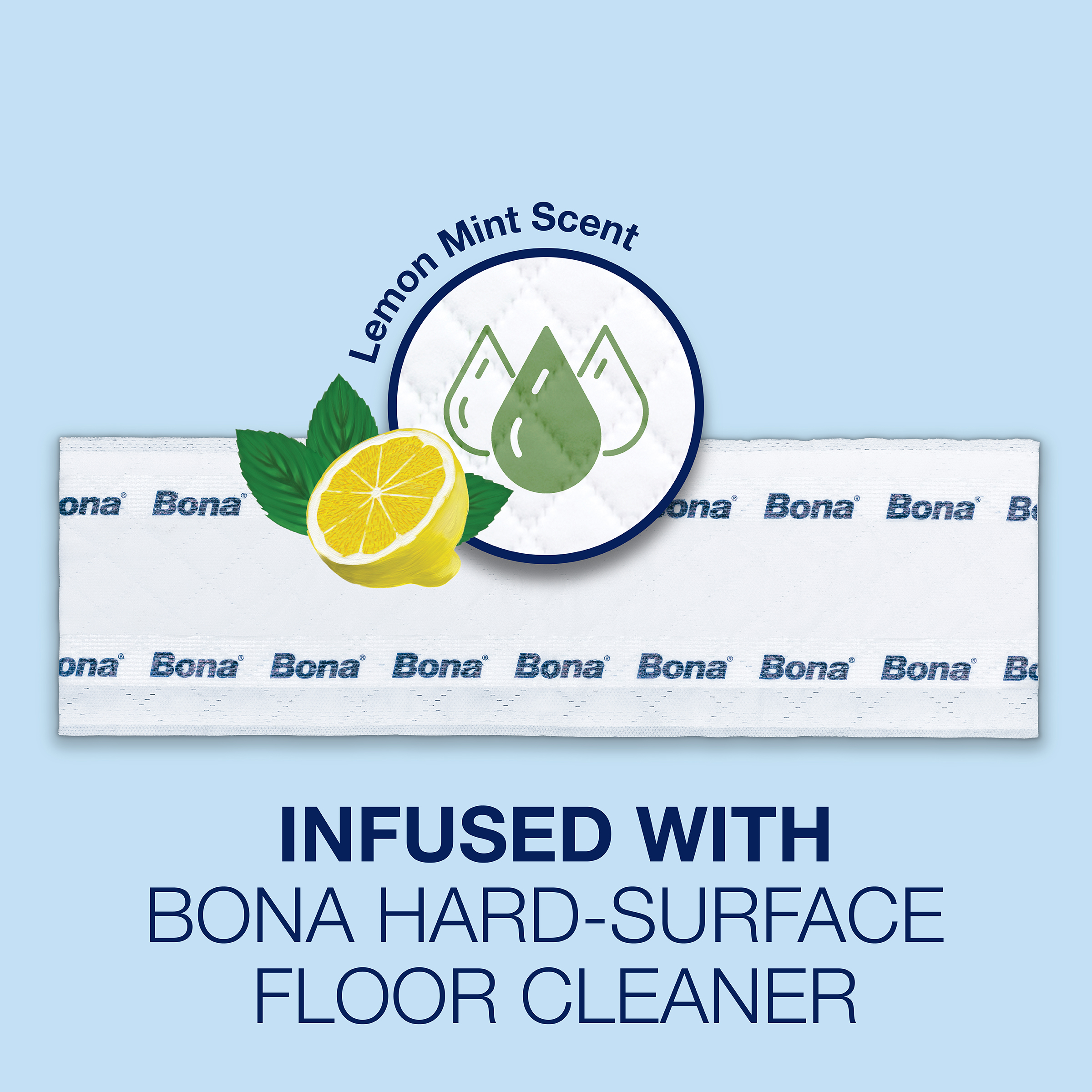 Bona Hard-Surface Floor Cleaner, Lemon Mint Scent (WM700051224) 