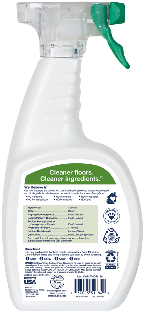 Bona 32 oz. Hard-Surface Floor Cleaner WM700051184 - The Home Depot