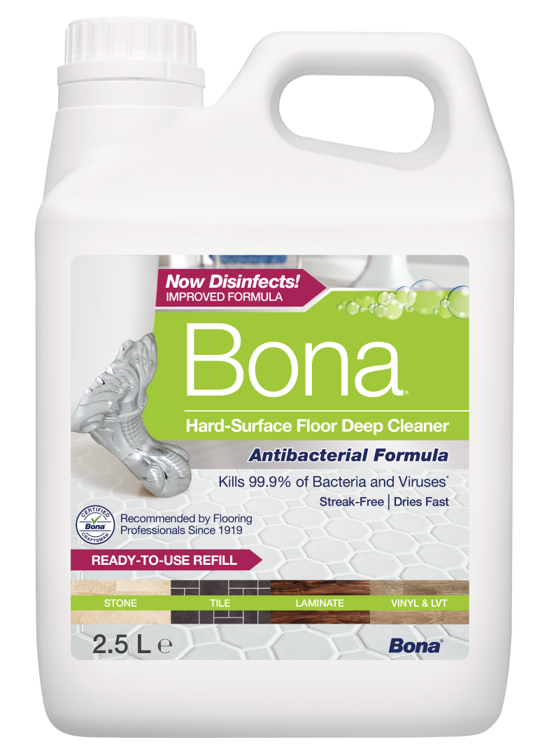 Bona PowerPlus 128 Oz. Hard-Surface Anti-Bacterial Floor Cleaner Refill -  Gillman Home Center