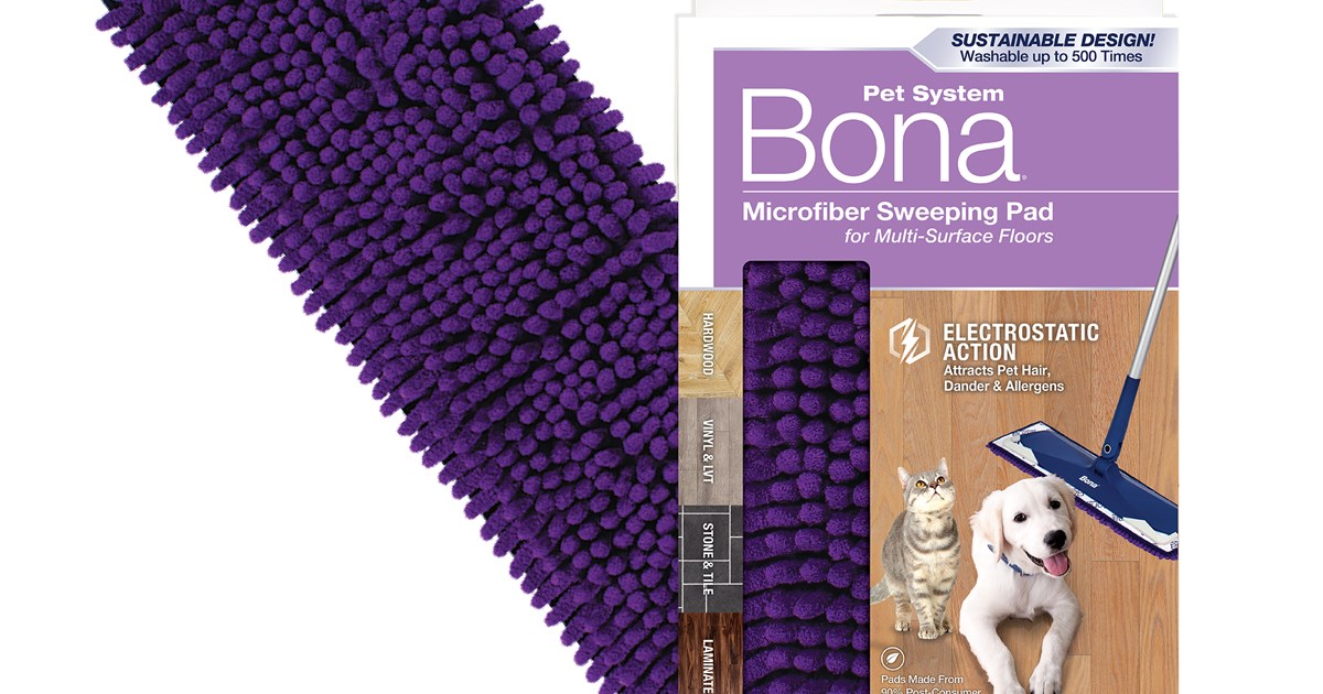 Bona 4-Piece Reusable Multi Surface Cleaning Soft Microfiber Cloth