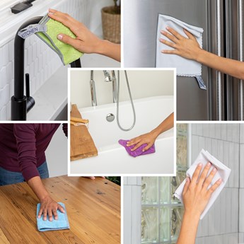 Bona Microfiber Cleaning Cloths for Multiple Household Surfaces